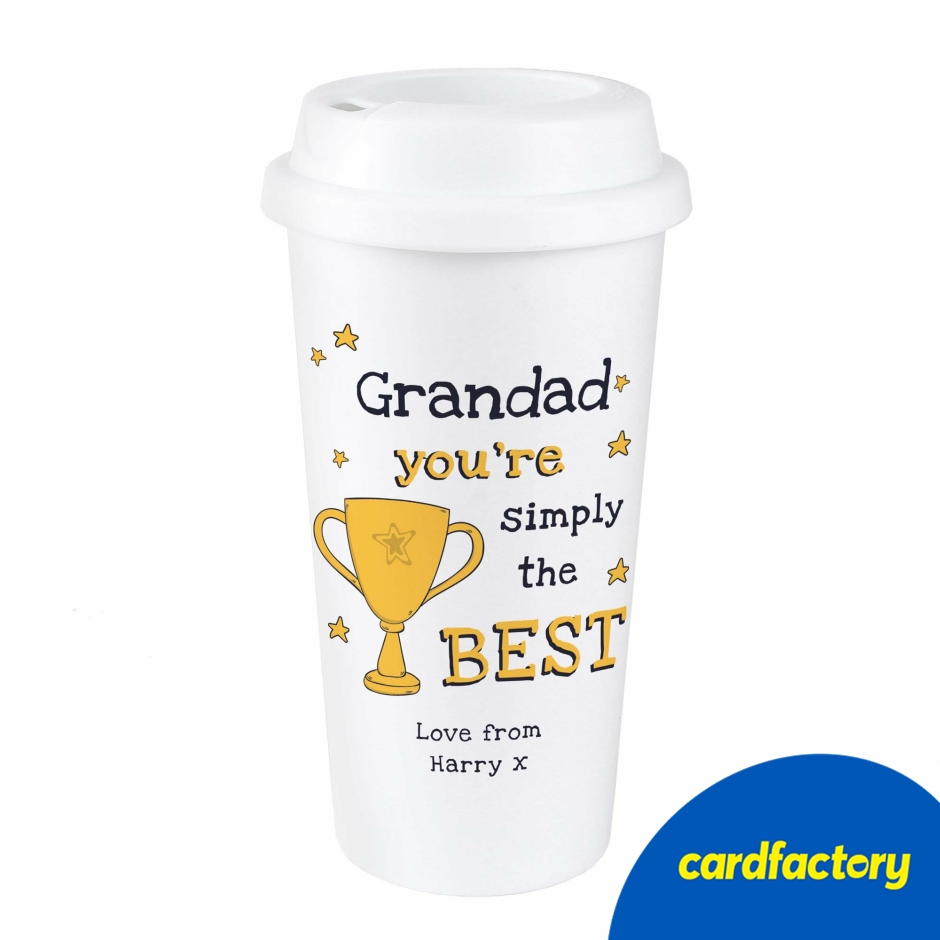 Image of Personalised Simply The Best Travel Mug