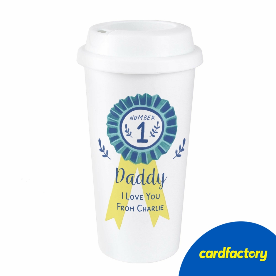 Image of Personalised Number 1 Travel Mug