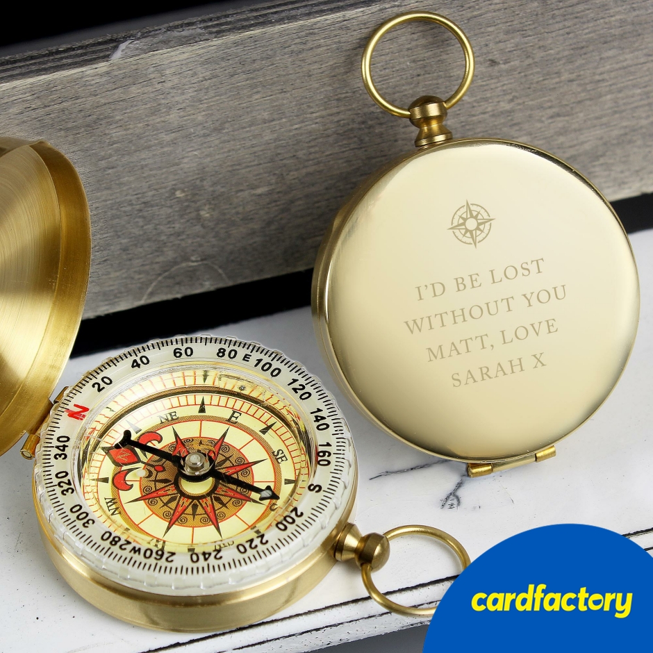 Image of Personalised Free Text Keepsake Compass