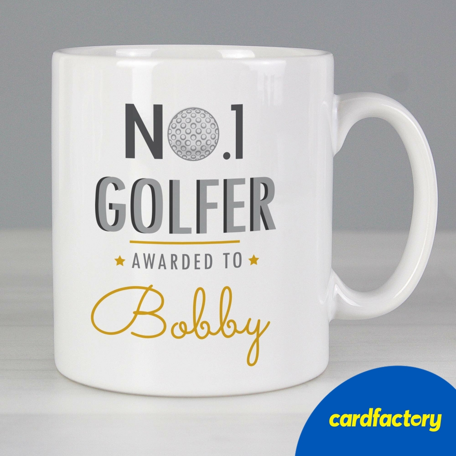 Image of Personalised No.1 Golfer Mug