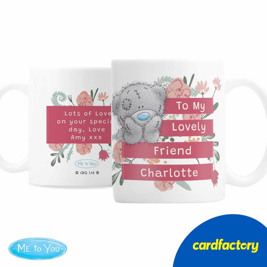 Image of Personalised Me To You Floral Mug