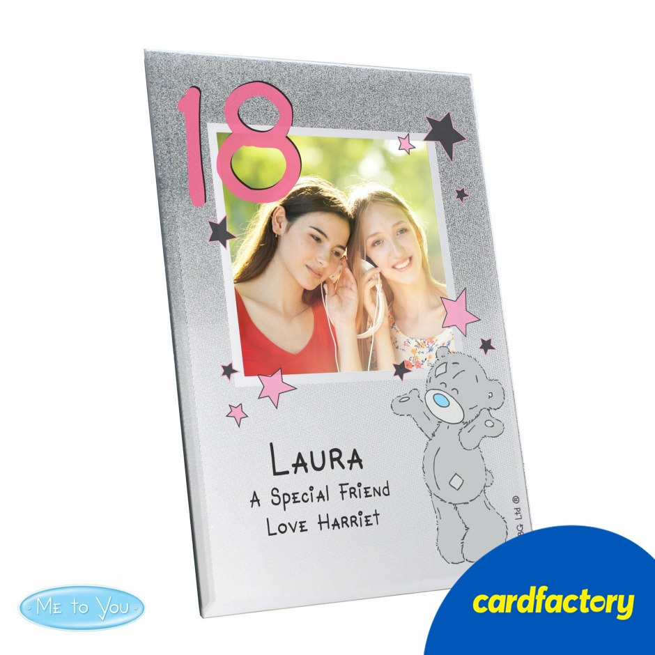 Image of Personalised Me To You Sparkle &amp; Shine Glitter Glass Photo Frame