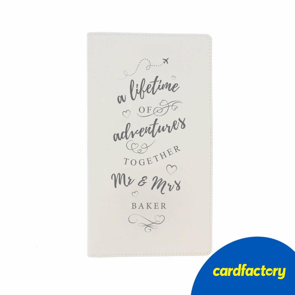 Image of Personalised A Lifetime Of... Travel Document Holder