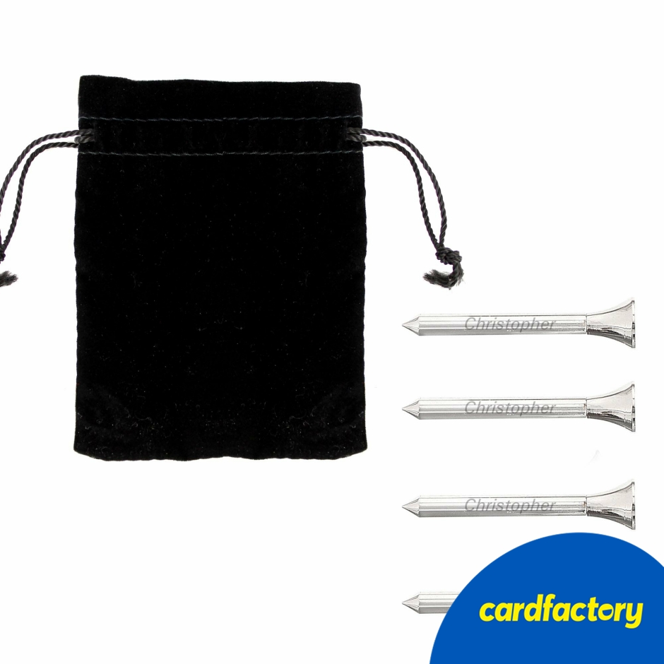 Image of Personalised Pack of 4 Golf Tees