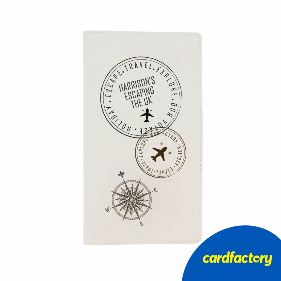Image of Personalised Stamp Travel Document Holder