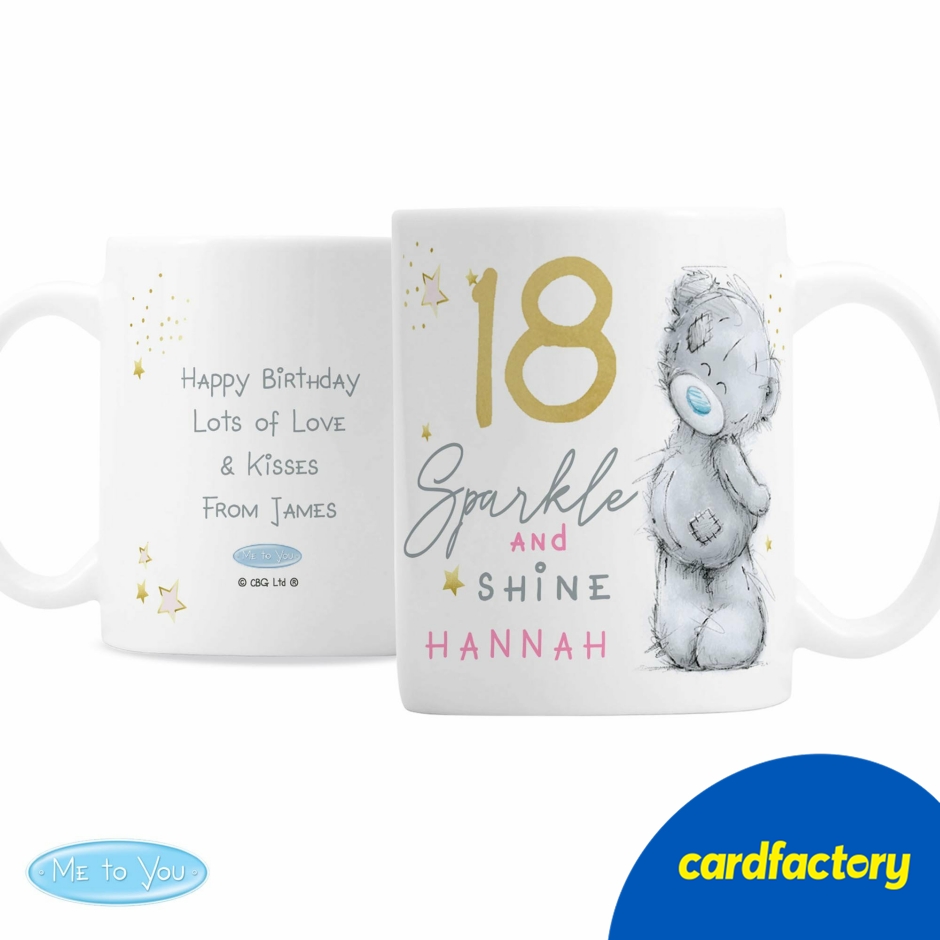 Image of Personalised Me To You Sparkle &amp; Shine Birthday Mug