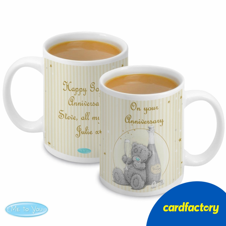 Image of Personalised Me To You Gold Stars Mug