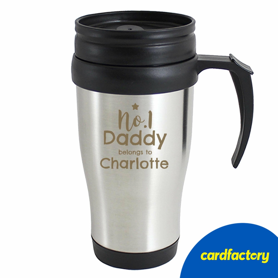 Image of Personalised No.1 Daddy Travel Mug