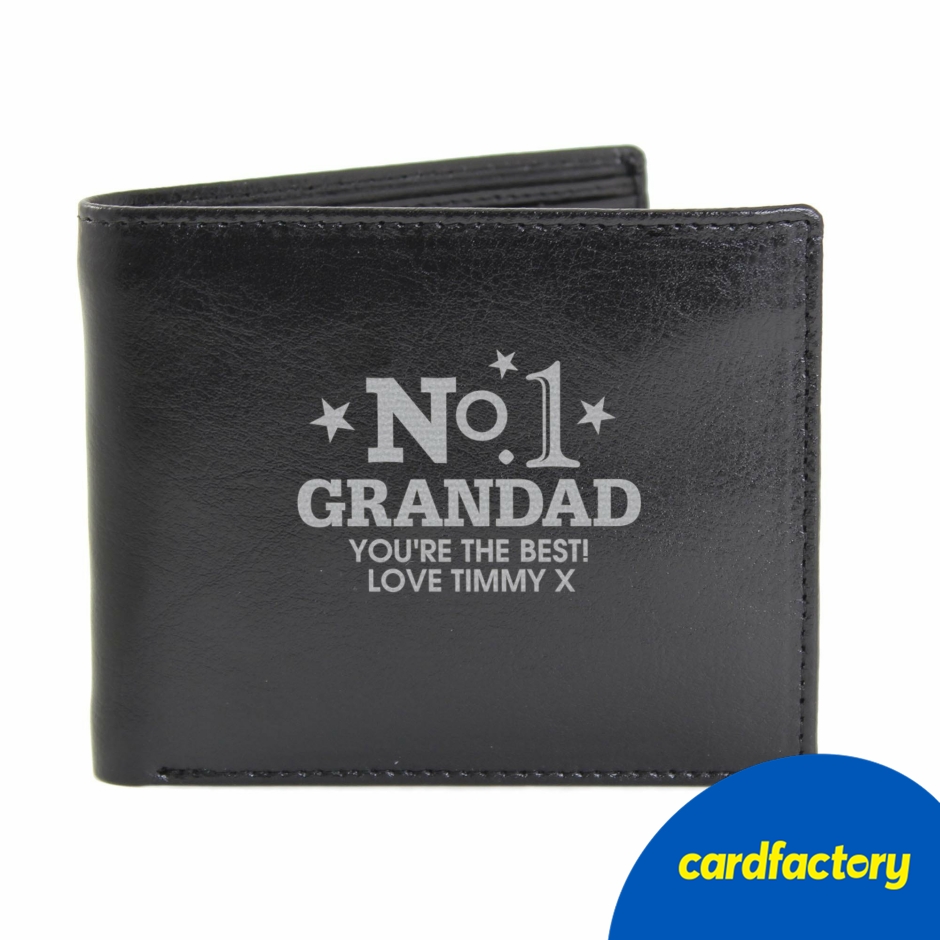 Image of Personalised No.1 Leather Wallet