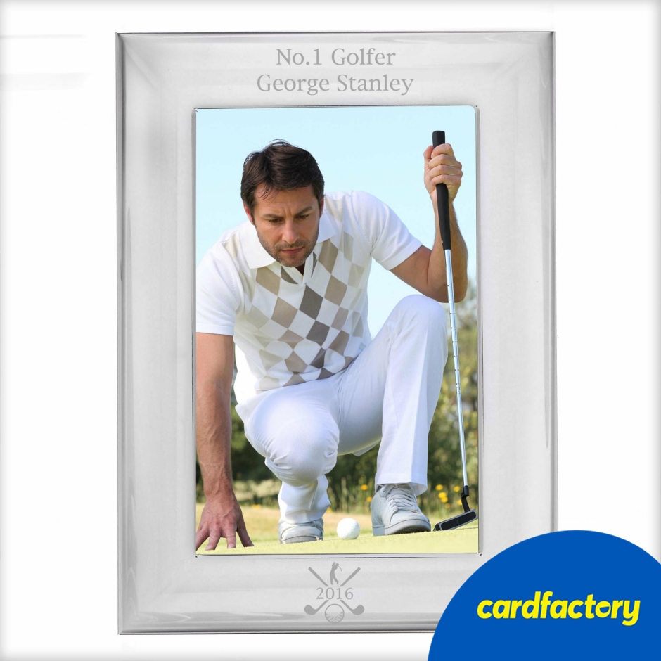 Image of Personalised Golf 6x4 Photo Frame