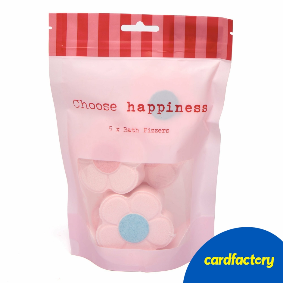Image of Choose Happiness Bath Fizzers - Pack of 5