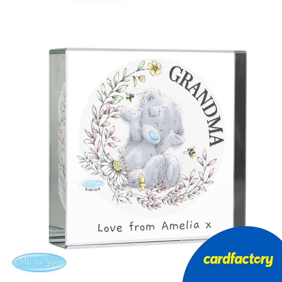 Image of Personalised Me to You Bees Crystal Token