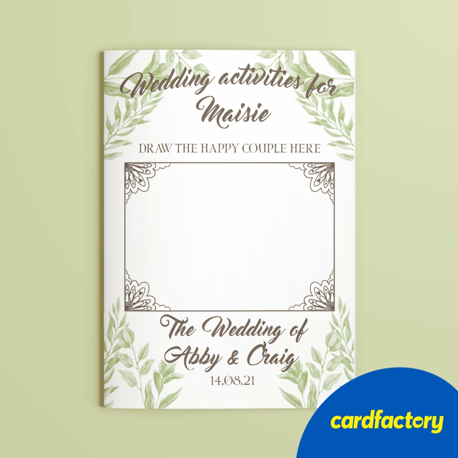 Image of Personalised Wedding Activity Book