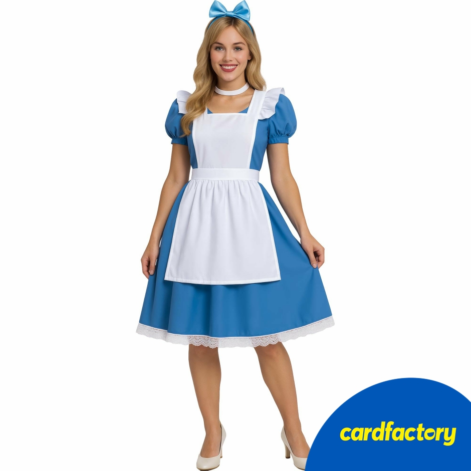 Image of Blue Pinafore Adult Fancy Dress Costume