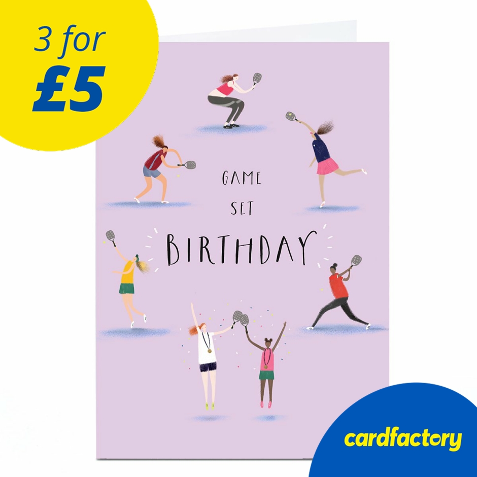 Image of Birthday Card - Game, Set, Birthday