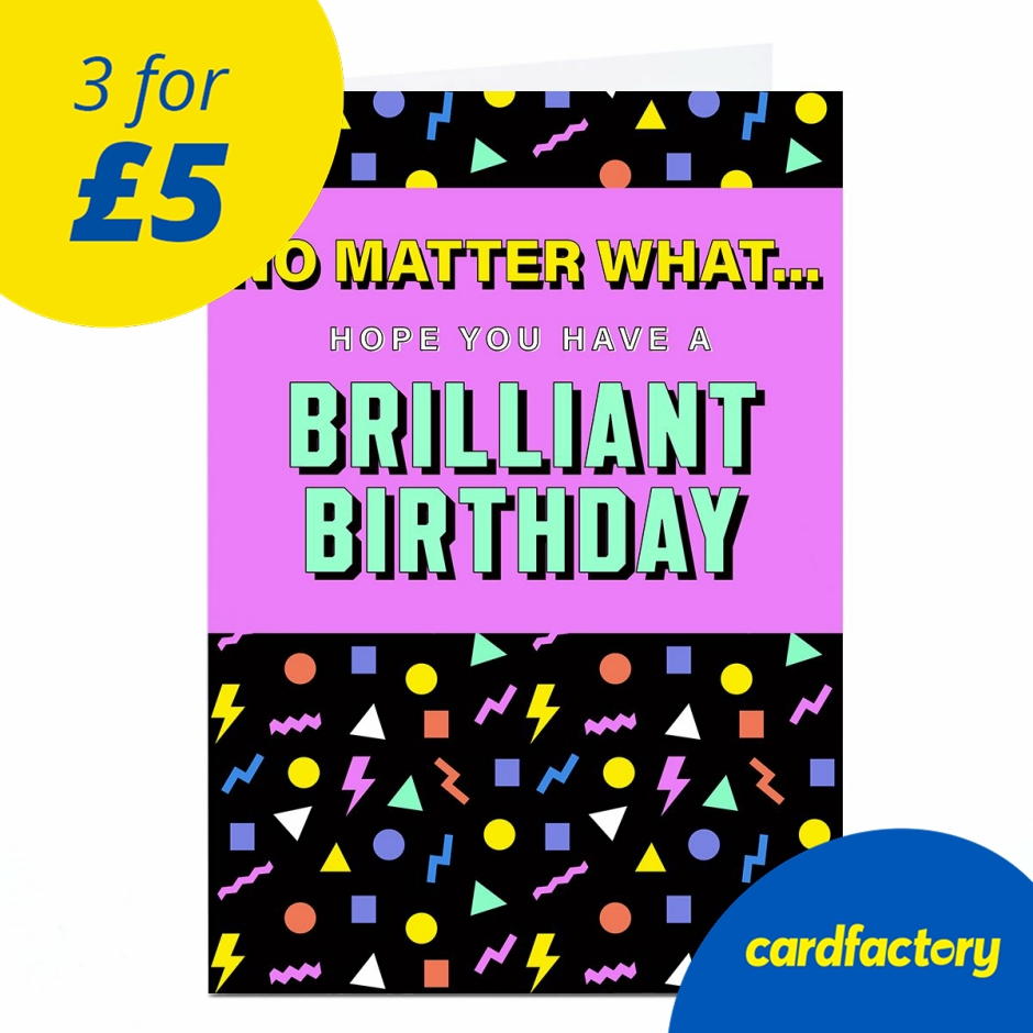 Image of Birthday Card - Brilliant Birthday
