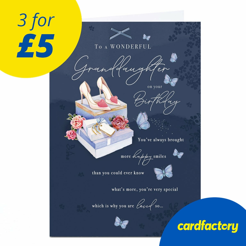 Image of Birthday Card - Classic High Heels, Wonderful Granddaughter