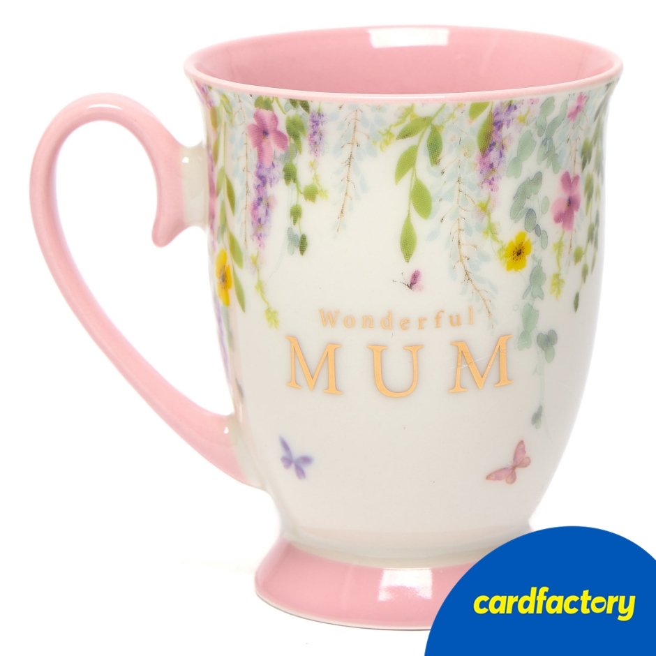 Image of Wonderful Mum Floral Mug