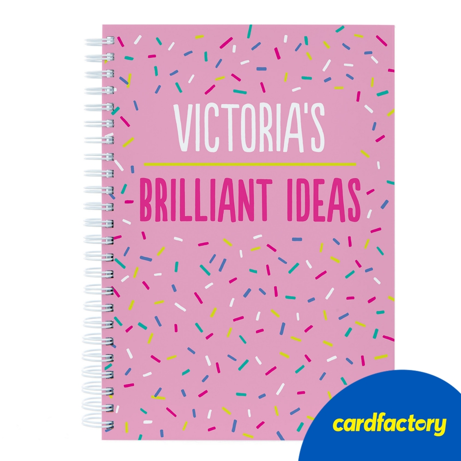 Image of Personalised Brilliant Ideas Notebook