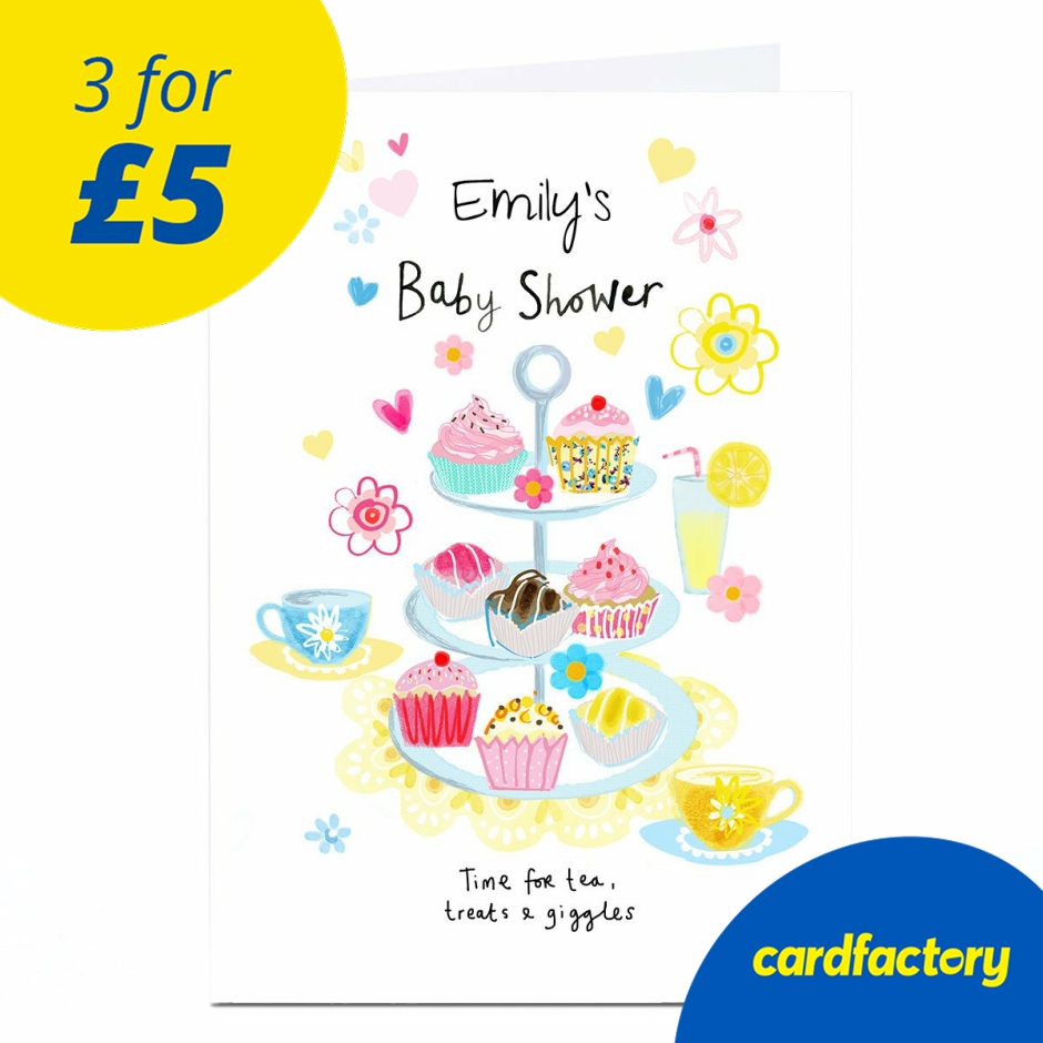 Image of Personalised Baby Shower Invitation - Afternoon Tea