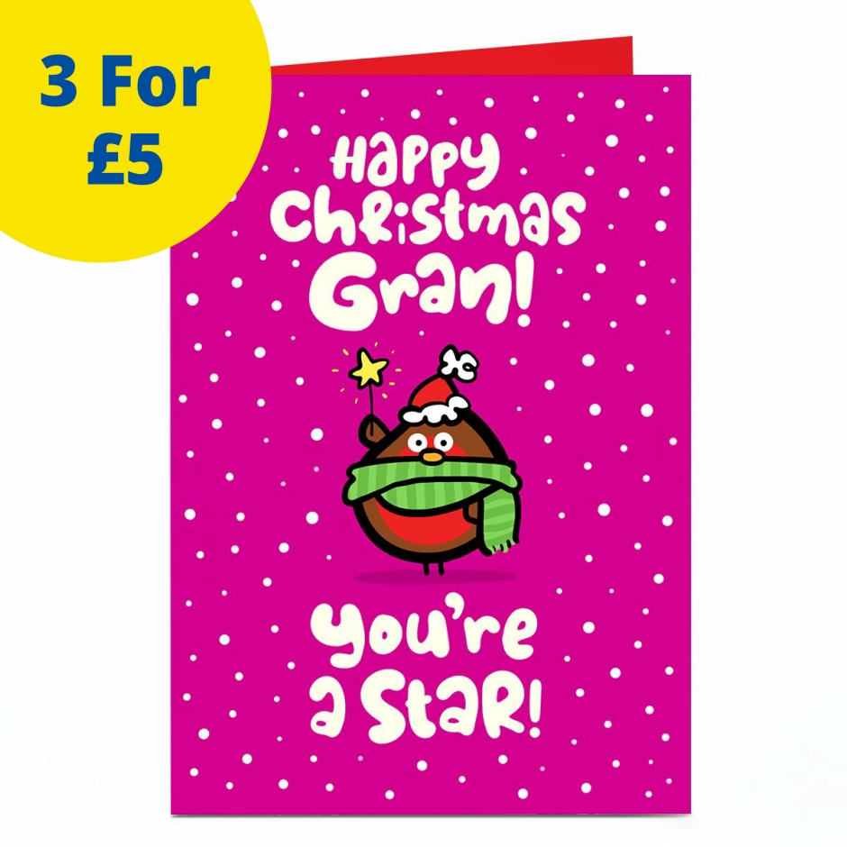 Image of Fruitloops Christmas Card - Gran You're a Star | Christmas Cards