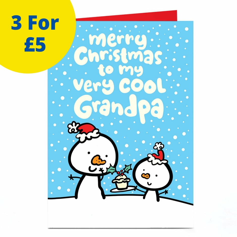 Image of Fruitloops Christmas Card - Very Cool Grandpa | Christmas Cards