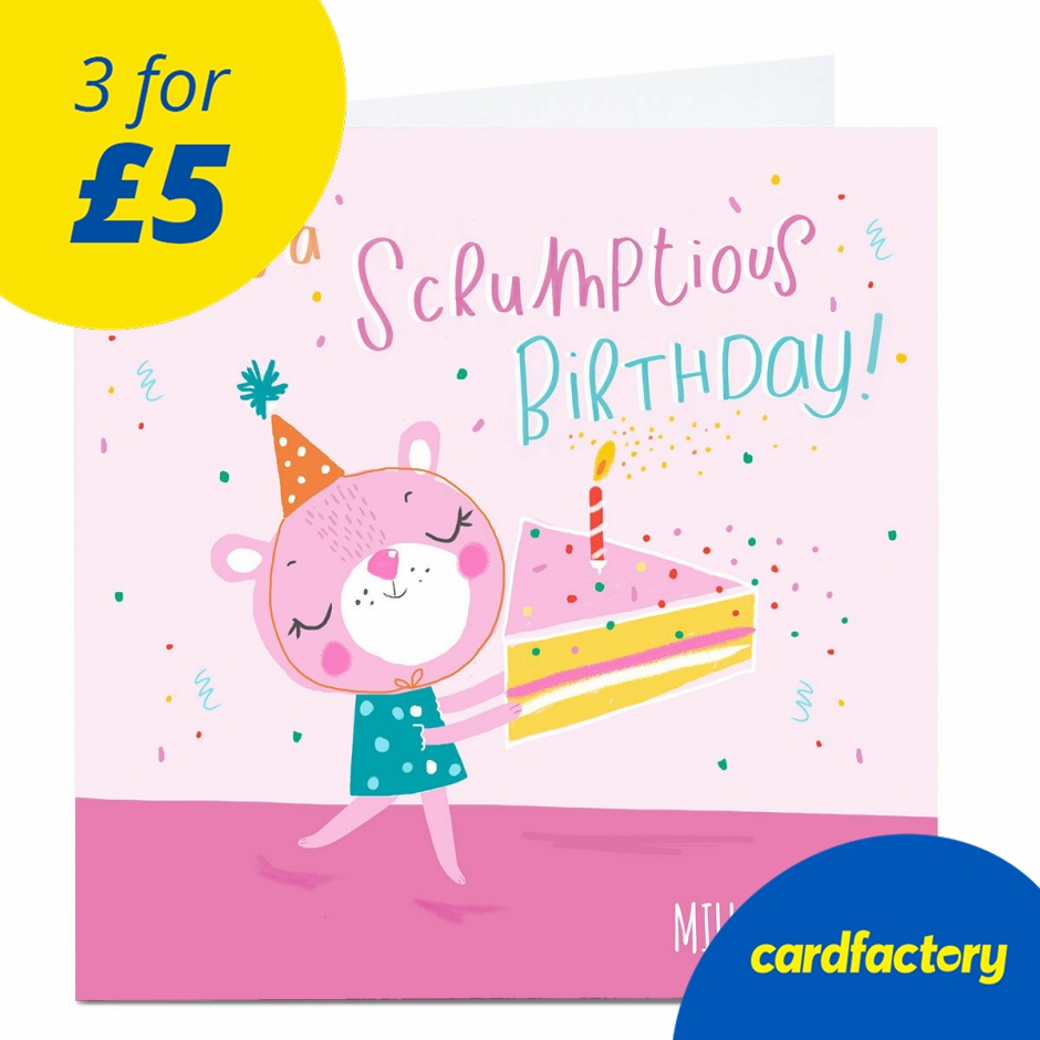 Image of Personalied Carol Richardson Birthday Card - Scrumptious