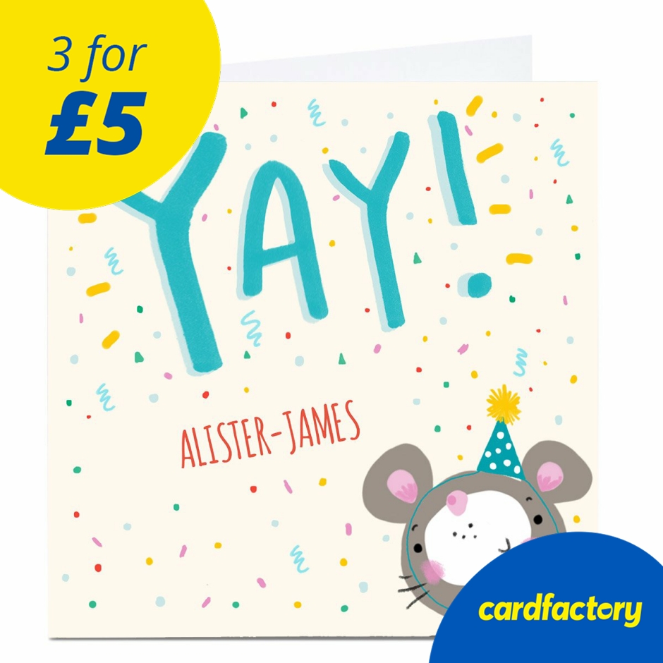 Image of Personalied Carol Richardson Card - YAY Mouse