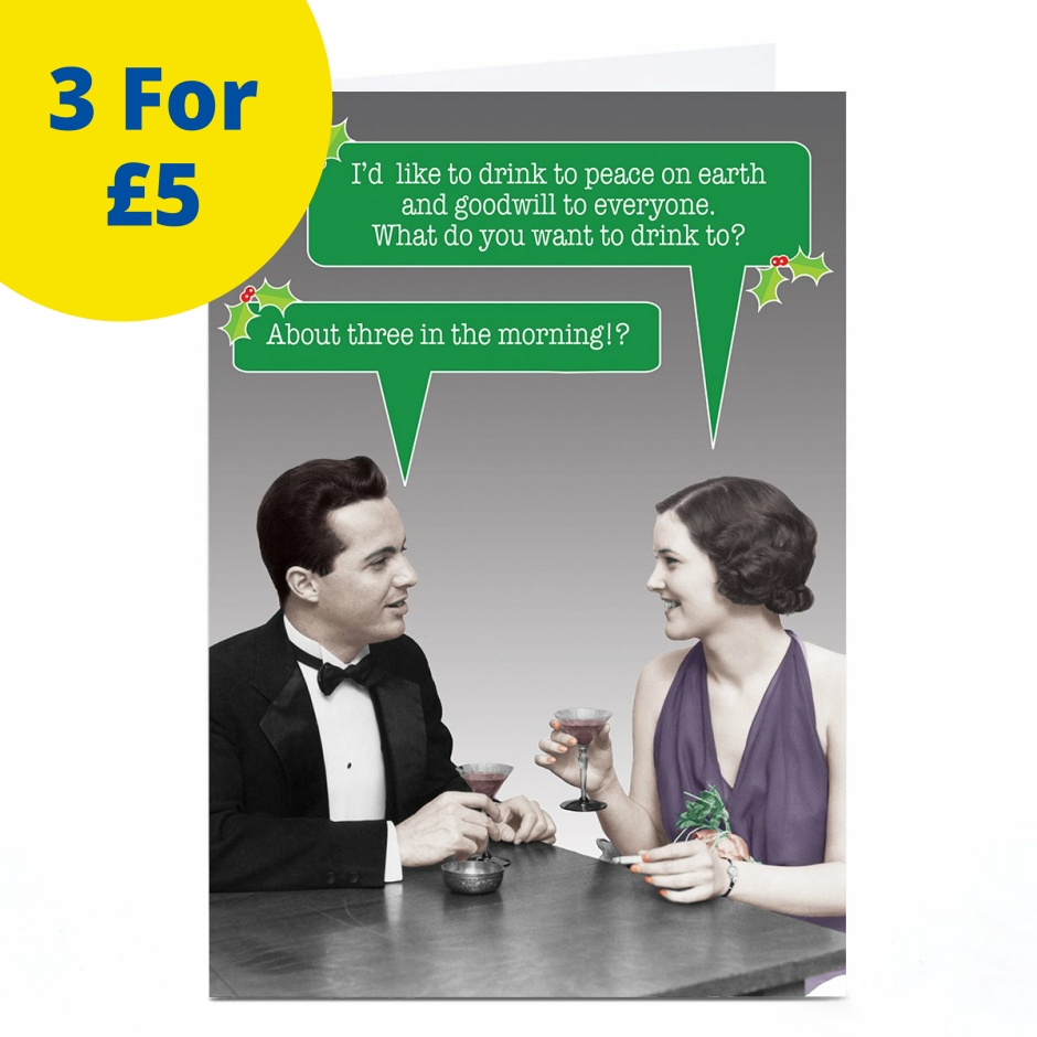 Image of Quitting Hollywood Christmas Card - Happy Couple | Christmas Cards