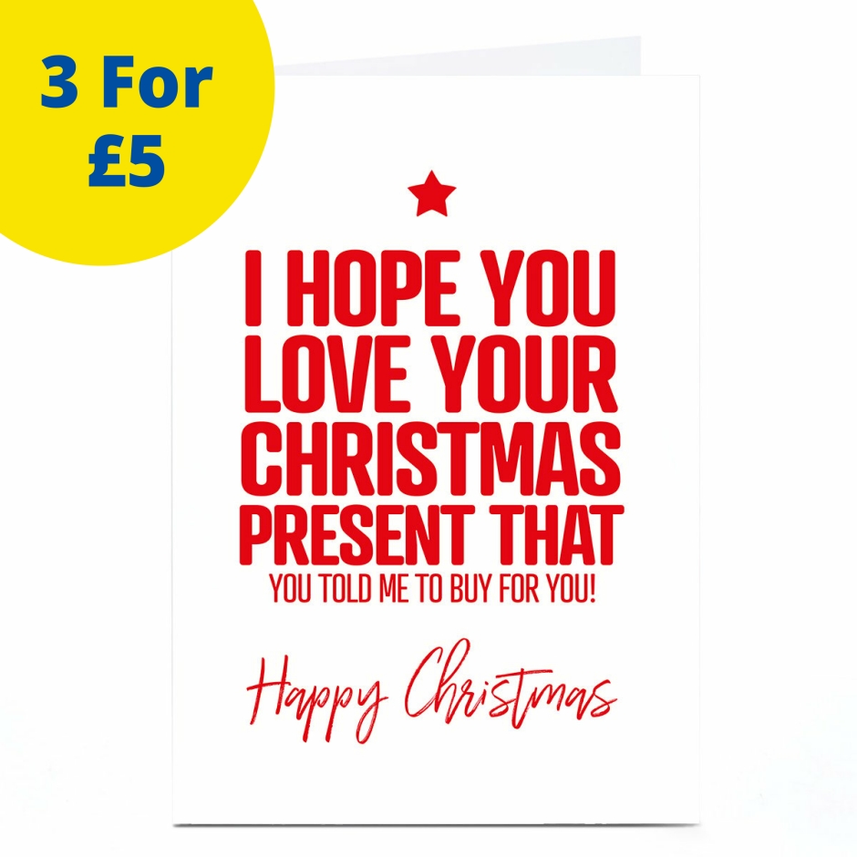 Image of Punk Christmas Card - I Hope You Love... | Christmas Cards