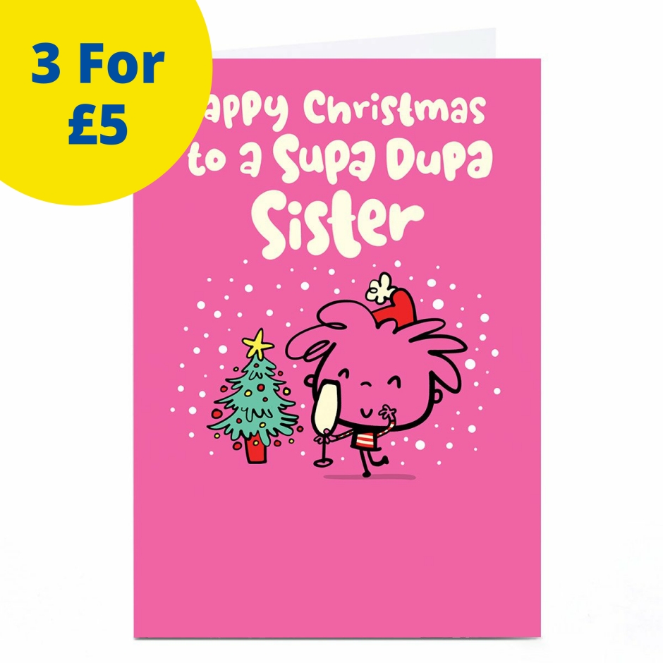 Image of Fruitloops Christmas Card - Supa Dupa Sister | Christmas Cards