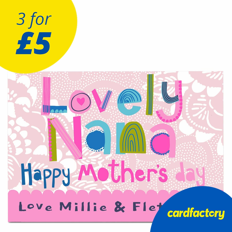 Image of Custom Lovely Nana Card