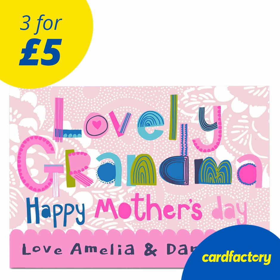 Image of Custom Lovely Grandma Card
