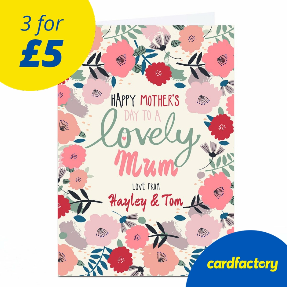 Image of Lovely Mum – Floral Card