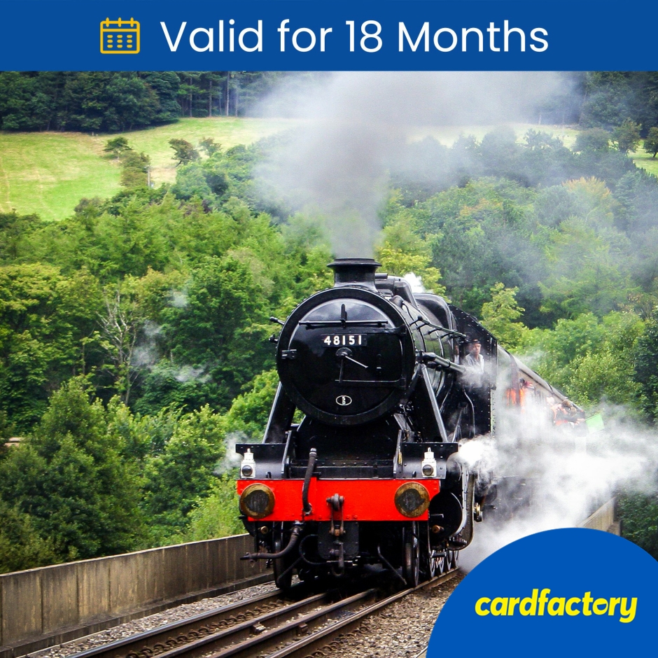 Image of Steam Train Experience for Two Gift Day | Scenic Railway Journey | Experience Day | Choose UK Locations | 35 Minutes to Full Day Adventure