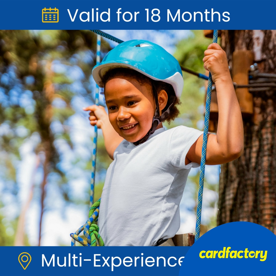 Image of Kids &amp; Teens Gift Experience Day | Memorable Adventure Package | Unique Activities | Perfect Gift Idea | 19cm x 13.5cm x 0.2cm