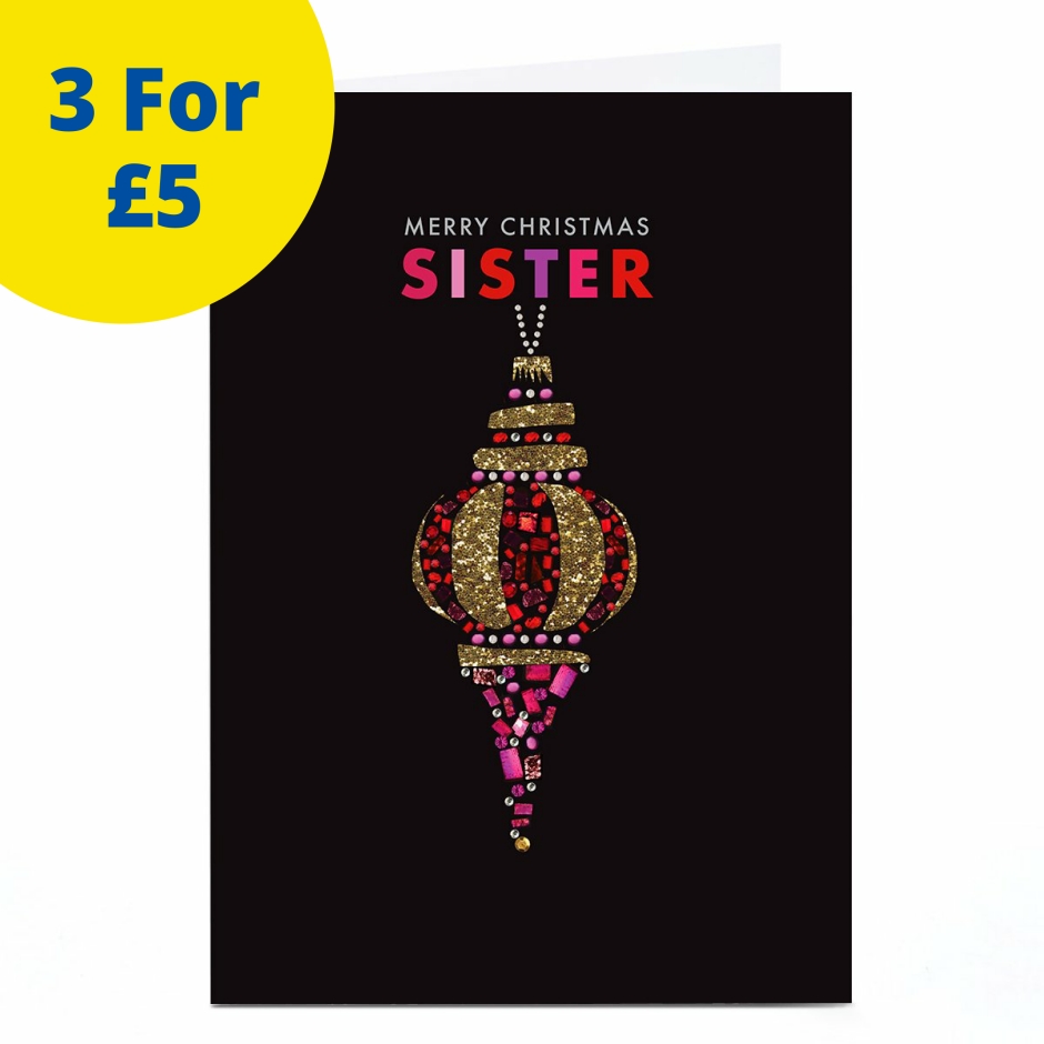 Image of Rebecca Prinn Christmas Card - Sister Bauble | Christmas Cards