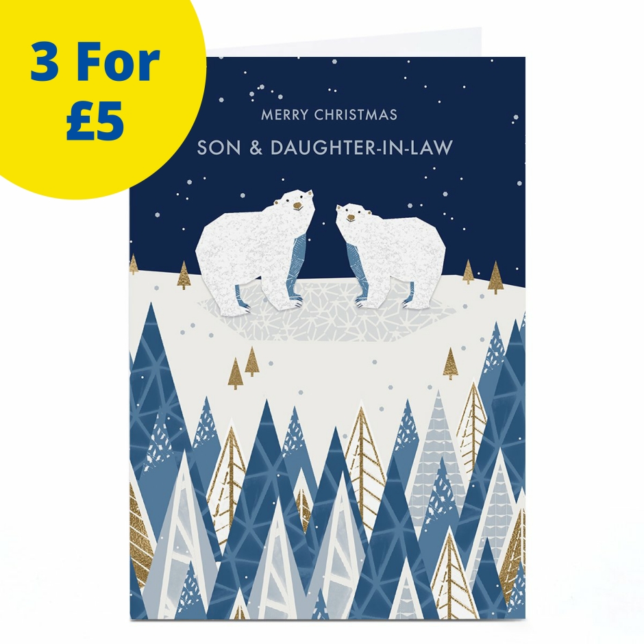 Image of Rebecca Prinn Christmas Card - Son &amp; Daughter-in-Law Bears | Christmas Cards