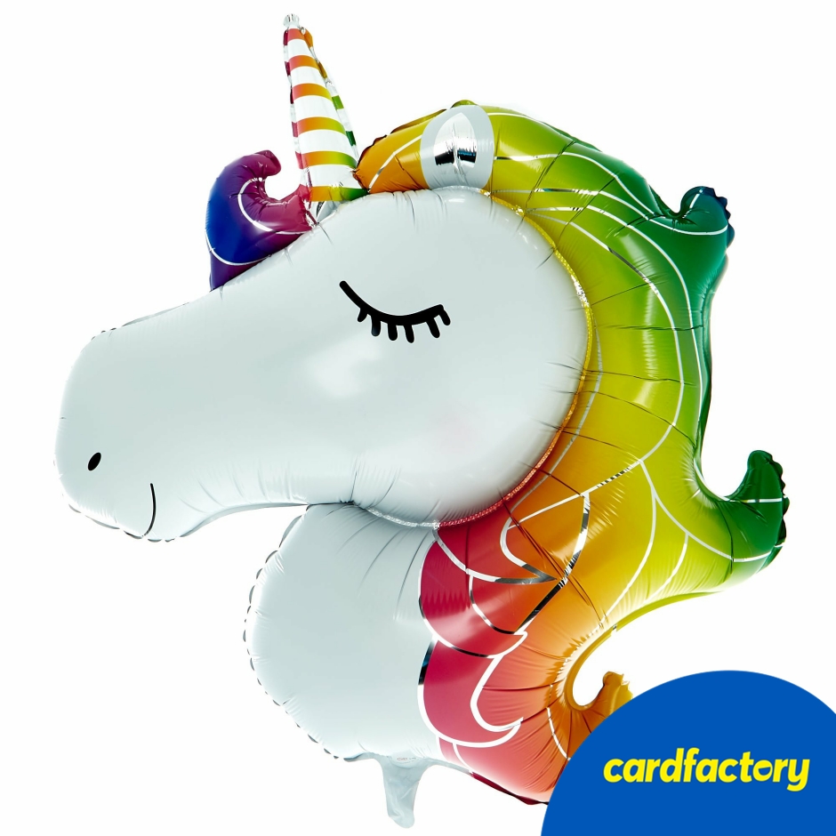 Image of Unicorn Supershape Foil Helium Balloon 31-Inch | Magical Party Decoration | Suitable for Helium &amp; Air Inflation | Inflate at Home | Kids' Party Supplies