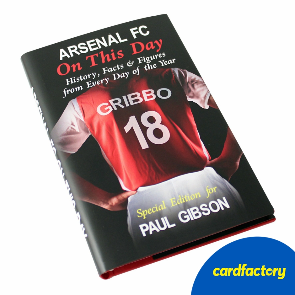 Image of Personalised Arsenal 'On This Day' Book