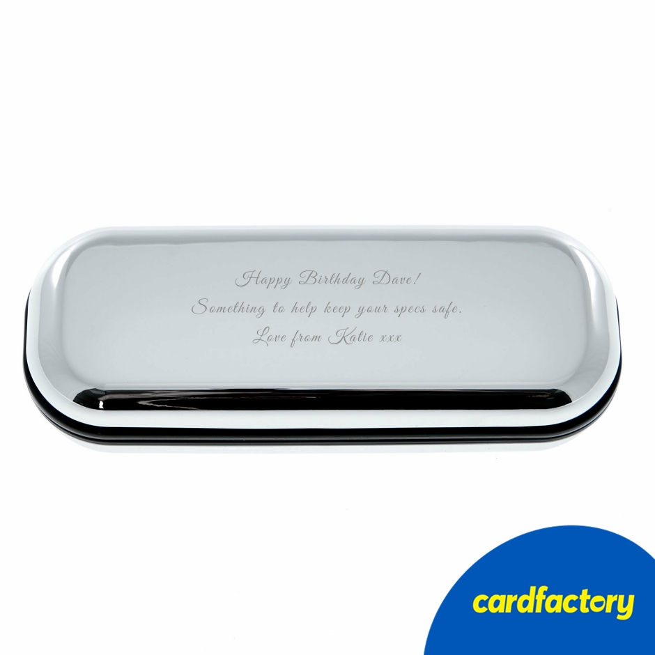 Image of Personalised Engraved Metal Glasses Case