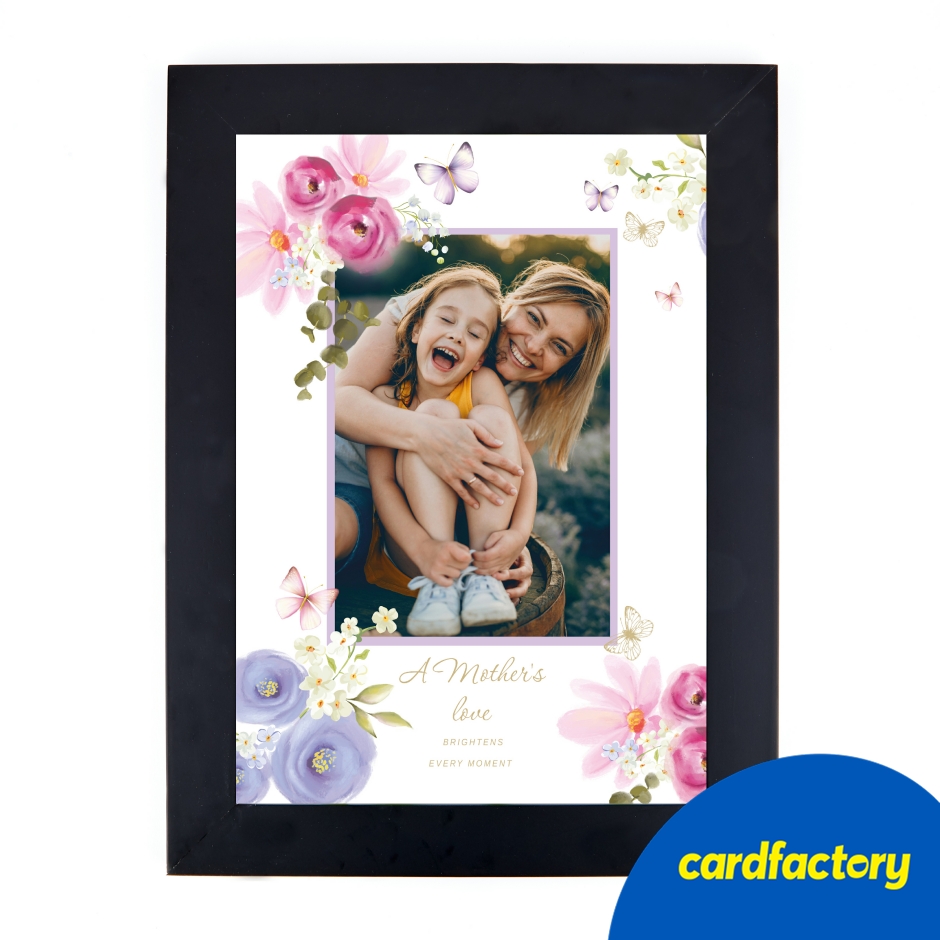 Image of Floral Photo Upload Print