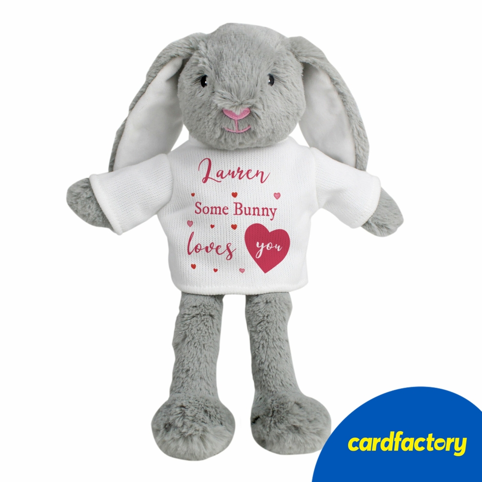 Image of Personalised Some Bunny Loves You Soft Toy