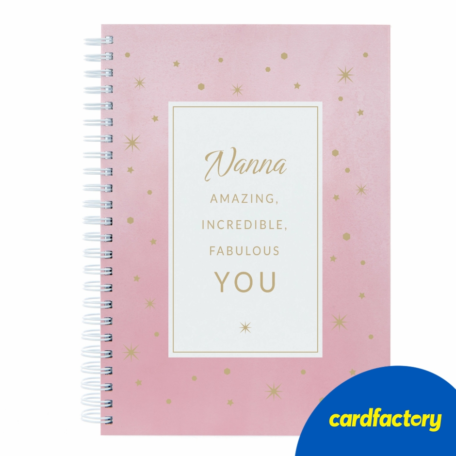 Image of Personalised Notebook - Amazing Incredible Fabulous You
