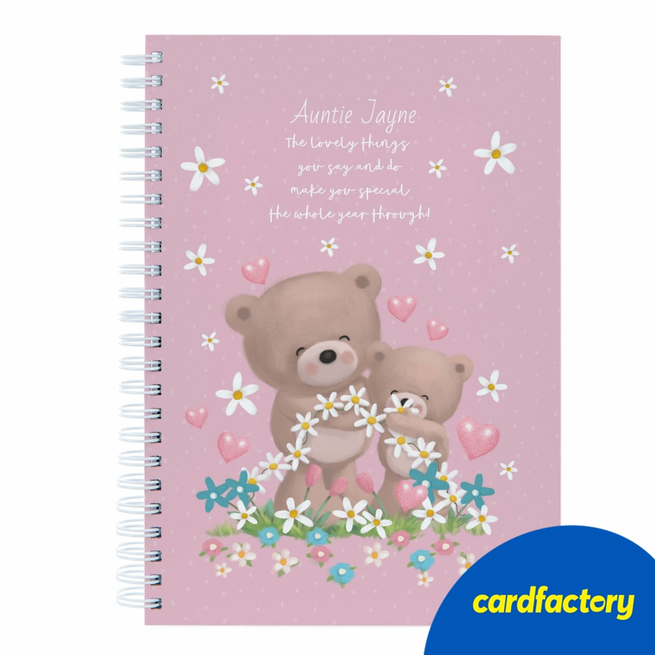 Image of Personalised Hugs Notebook - The Lovely Things You Say and Do