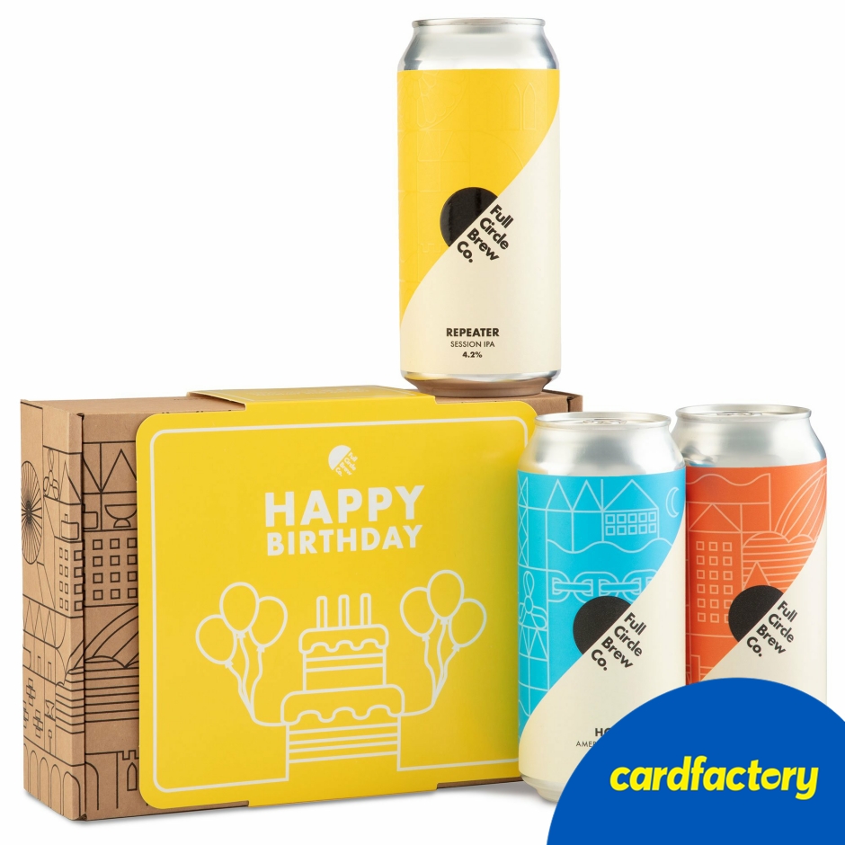 Image of Full Circle Brew Co. Happy Birthday 3 Beer Gift Box