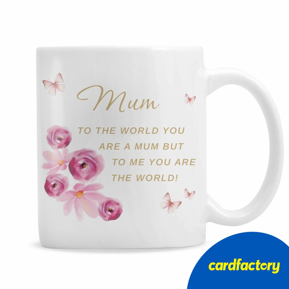 Image of Personalised Mum Floral Mug