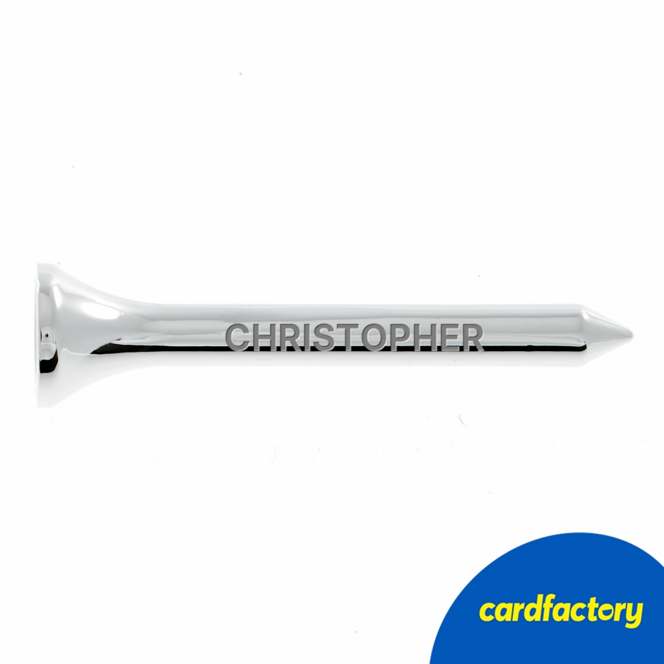 Image of Personalised Engraved Golf Tees