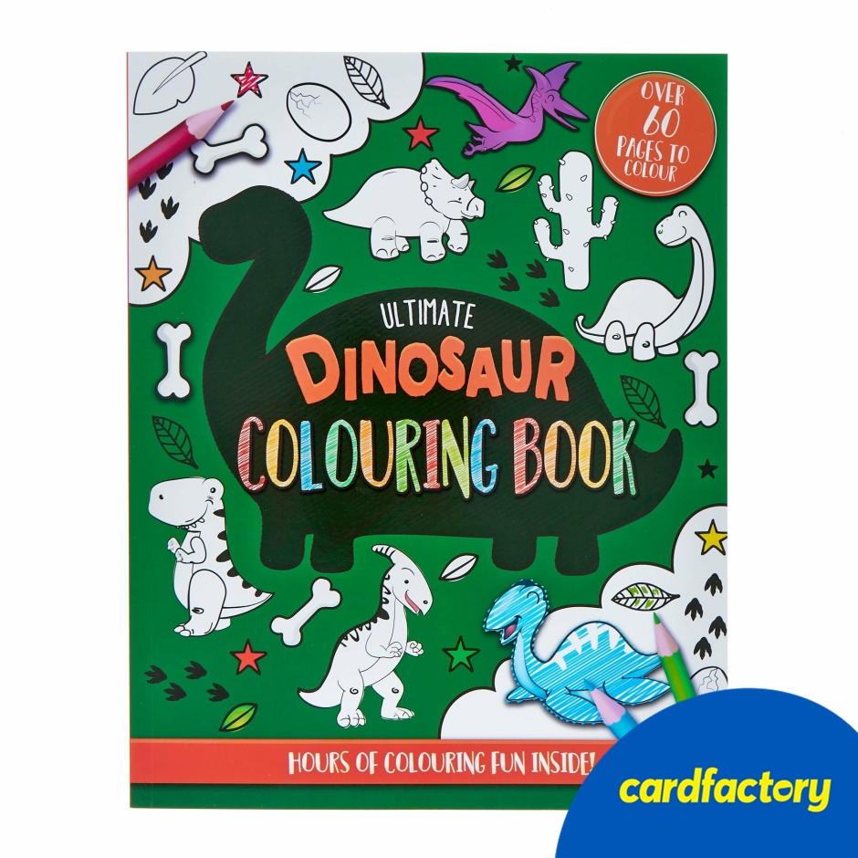 Image of Dinosaur Colouring Book for Kids | Fun &amp; Creative Activity | Paperback | 60+ Pages | Suitable for All Ages