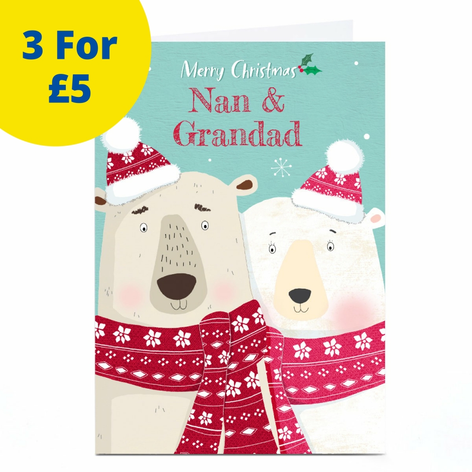Image of Cory Reid Christmas Card - Nan &amp; Grandad Polar Bears | Christmas Cards